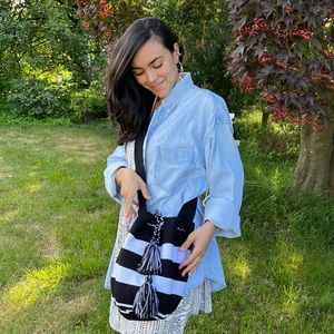 Wayuu Mochila. Black & white.